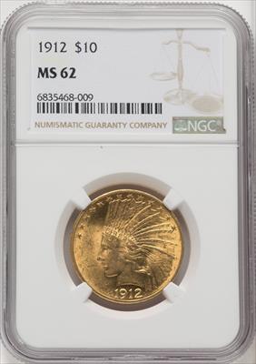 1912 $10 Indian Eagle NGC MS62