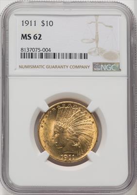 1911 $10 Indian Eagle NGC MS62