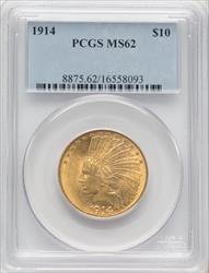 1914 $10 Indian Eagle PCGS MS62