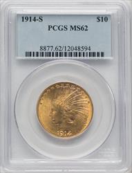 1914-S $10 Indian Eagle PCGS MS62