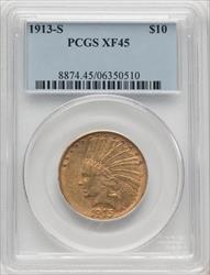 1913-S $10 Indian Eagle PCGS XF45
