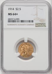 1914 $2.50 Indian Quarter Eagle NGC MS64+