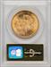 1857-S $20 Spike Shld Gold Foil Liberty Double Eagle PCGS MS65