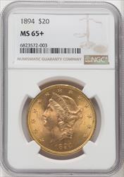 1894 $20 Liberty Double Eagle NGC MS65+