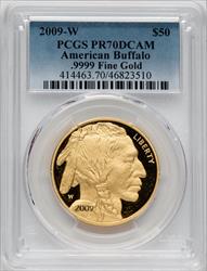 2009-W $50 One-Ounce Gold Buffalo PCGS PR70