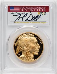 2006-W $50 One-Ounce Gold Buffalo John Dannreuther PCGS PR70