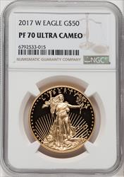 2017-W $50 One-Ounce Gold Eagle NGC PF70
