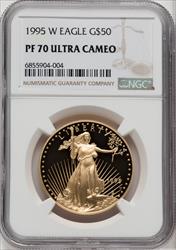 1995-W $50 One-Ounce Gold Eagle NGC PF70