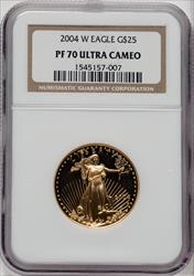 2004-W $25 Half-Ounce Gold Eagle NGC PF70