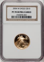 2004-W $10 Quarter-Ounce Gold Eagle NGC PF70
