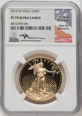 2013-W $50 One-Ounce Gold Eagle NGC PF70