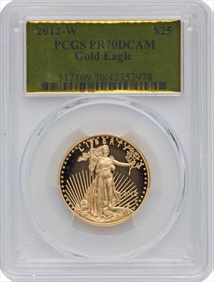 2012-W $25 Half-Ounce Gold Eagle PCGS PR70