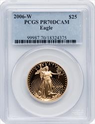 2006-W $25 Half-Ounce Gold Eagle PCGS PR70