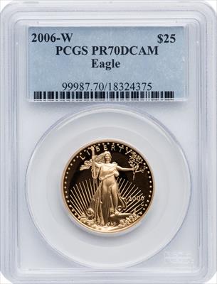2006-W $25 Half-Ounce Gold Eagle PCGS PR70