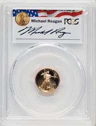 1994-W $5 Tenth-Ounce Gold Eagle Michael Reagan PCGS PR70
