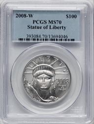 2008-W $100 One-Ounce Platinum Eagle PCGS MS70