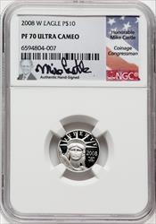 2008-W $10 Tenth-Ounce Platinum Eagle DC NGC PF70