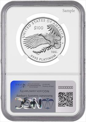 2024-W $100 One-Ounce Platinum Eagle Right to Assemble FDI NGC PF70 Ron Harrigal Signed