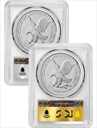2023 Silver Eagle 2-Coin Set 1-2023  First Strike PCGS MS70