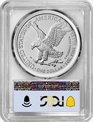 2024 American Silver Eagle FDI Flag Label PCGS MS70