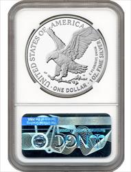 2024 American Silver Eagle First Day of Issue NGC MS70 Ron Harrigal Signed