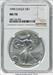 1996 S$1 Silver Eagle Brown Label NGC MS70
