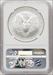 2008-W S$1 Silver Eagle Reverse of 2007 Mike Castle NGC MS70