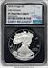 2018-W S$1 Silver Eagle First Strike Silver Foil NGC PF70