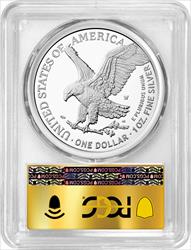 2024-W Proof Silver Eagle FDI Gold Foil Label PCGS PR70 Deep Cameo