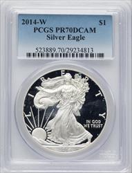2014-W S$1 Silver Eagle PCGS PR70
