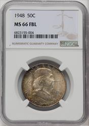 1948 50C FL Franklin Half Dollar NGC MS66