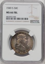 1949-S 50C FL Franklin Half Dollar NGC MS66