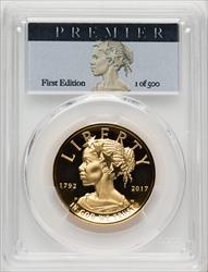 2017-W $100 American Liberty High Relief Premier 1 of 500 PCGS PR70