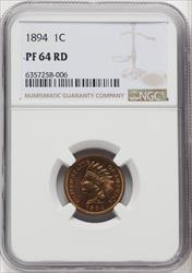 1894 1C RD Proof Indian Cent NGC PR64