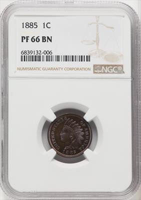 1885 1C BN Proof Indian Cent NGC PR66