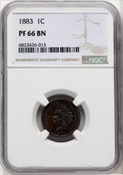 1883 1C BN Proof Indian Cent NGC PR66