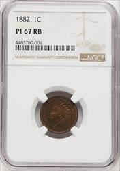 1882 1C RB Proof Indian Cent NGC PR67