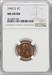 1942-S 1C RD Lincoln Cent NGC MS68