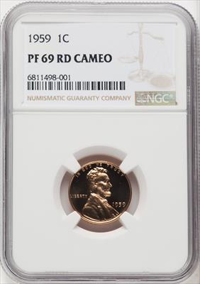 1959 1C CA Proof Lincoln Cent NGC PR69
