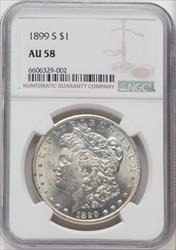 1899-S $1 Morgan Dollar NGC AU58