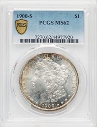 1900-S $1 Morgan Dollar PCGS MS62