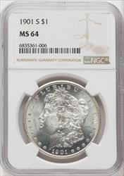 1901-S $1 Morgan Dollar NGC MS64