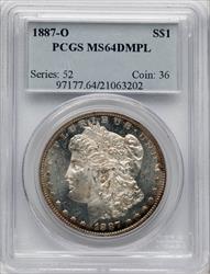 1887-O $1 DM Morgan Dollar PCGS MS64