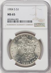 1904-S $1 Mike Castle Morgan Dollar NGC MS65
