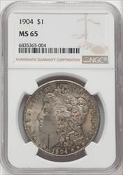 1904 $1 Morgan Dollar NGC MS65