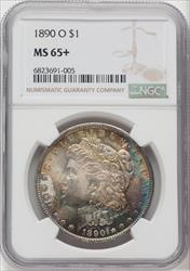 1890-O $1 Morgan Dollar NGC MS65+