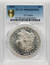 1889 $1 DM Morgan Dollar PCGS MS66