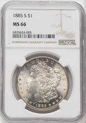 1885-S $1 Morgan Dollar NGC MS66