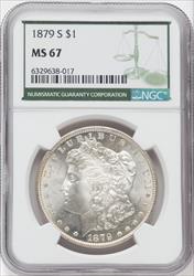 1879-S $1 Green Label Morgan Dollar NGC MS67