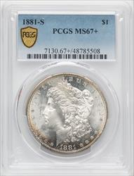 1881-S $1 Morgan Dollar PCGS MS67+